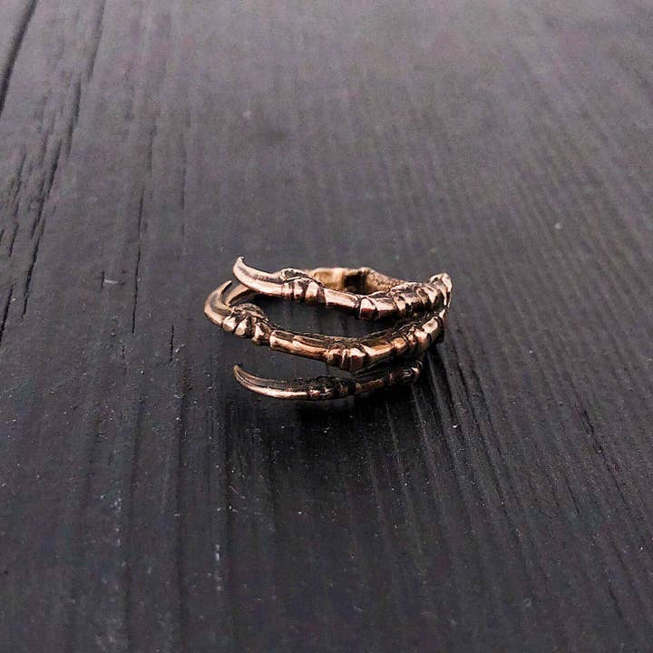 Moon Raven Designs – wholesale Cocktail/statement ring – The Original Raven Claw Ring - Bronze2