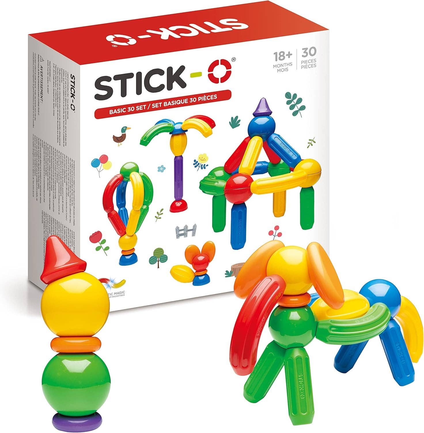 Magformers - Wholesale Toy Set - Kids - Stick-O Basic 30 Piece Set0