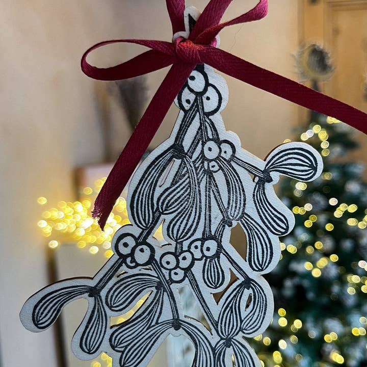 Beth Lewis Art - Wholesale Ornament - Wooden Tree Decorations9