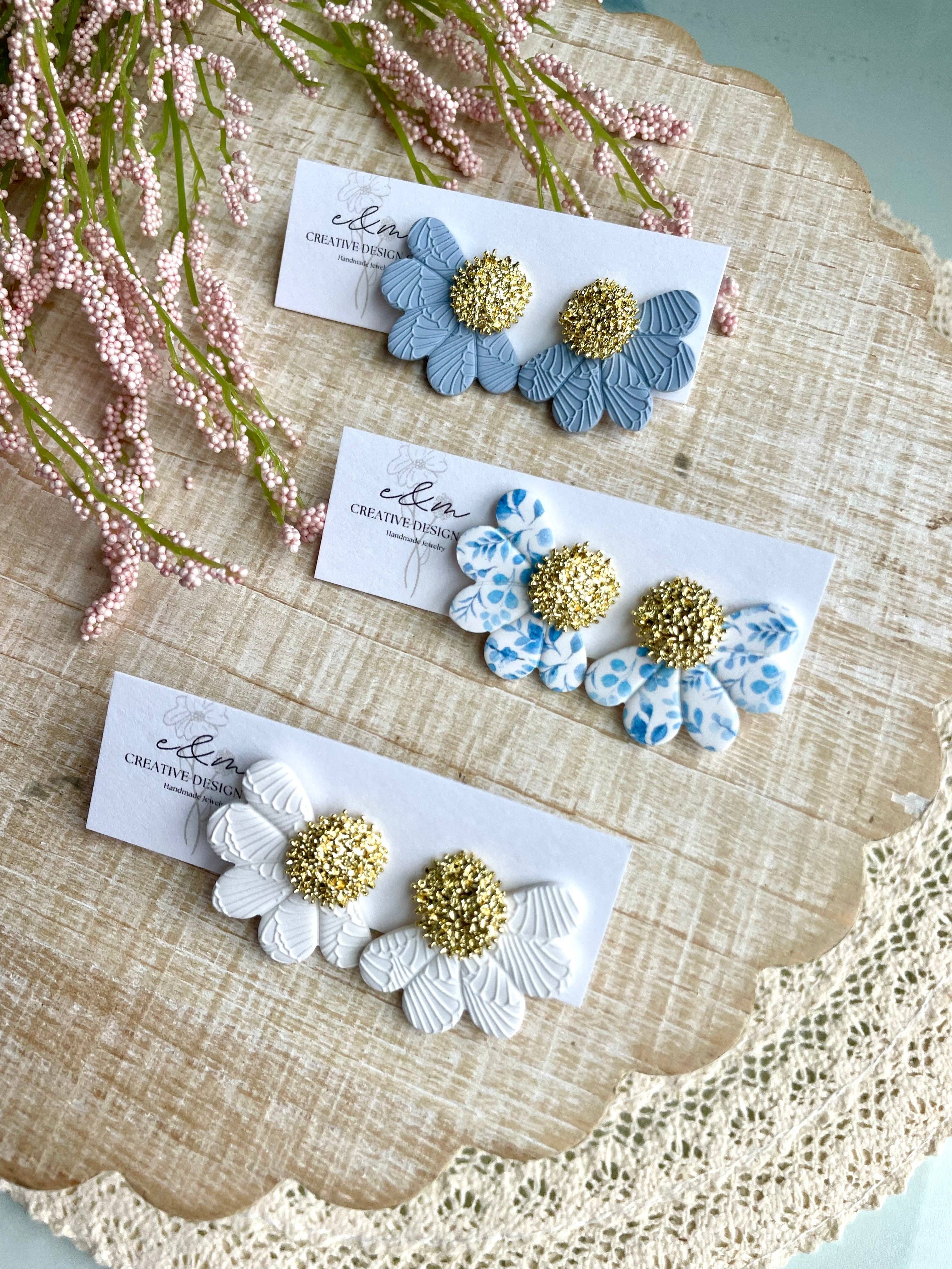 E & M Creative Design Co. - Wholesale Stud/Post Earrings - Flower Studs