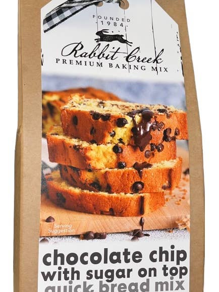Chocolate Chip with Sugar on Top Quick Bread Mixes for wholesale by Rabbit Creek Gourmet
