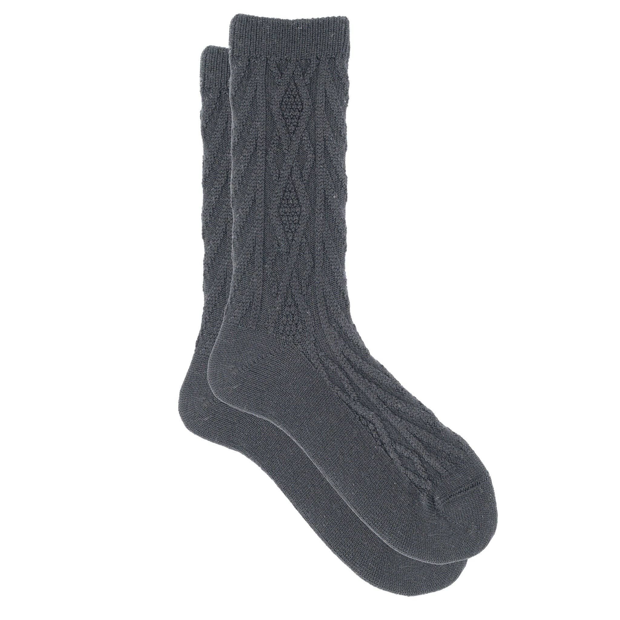 iLux – wholesale Socks – Women's – Demi - Cozy Cashmere Silk Jacquard Crew0