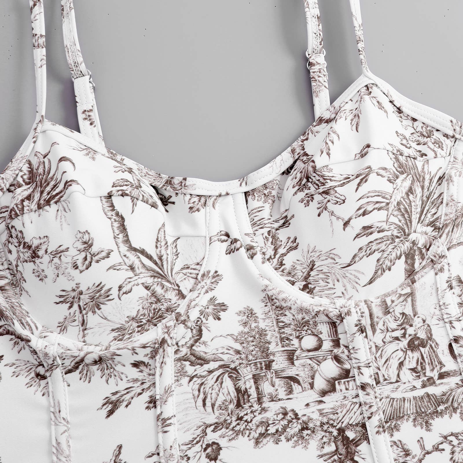 Sweetkama - Wholesale Two Piece Swimsuit - Women's - Open Back One Piece Swimsuit with Cover Up Y8011