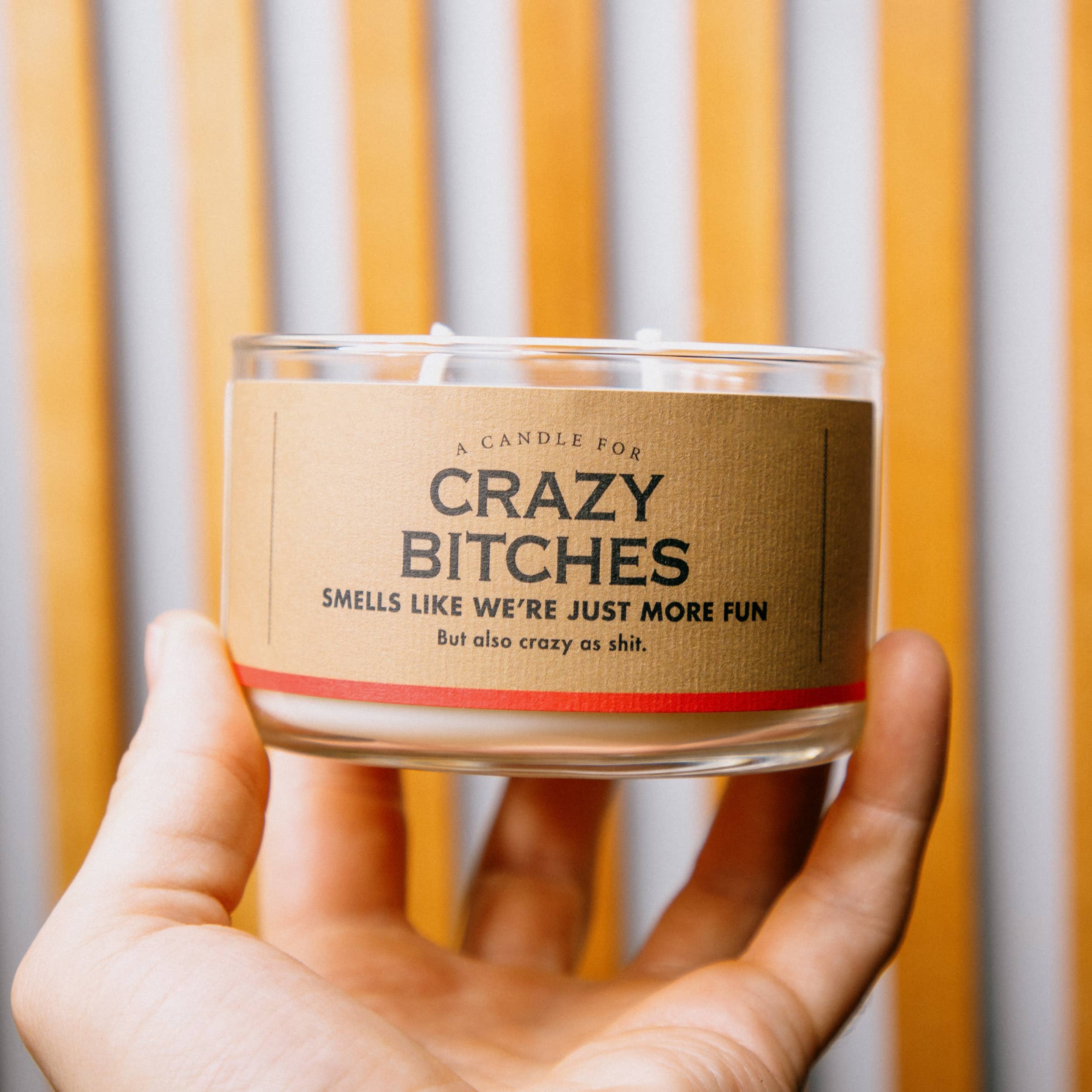 Whiskey River Soap Co. - Wholesale Jar/Filled Candle - A Candle for Crazy Bitches | Funny Candle4