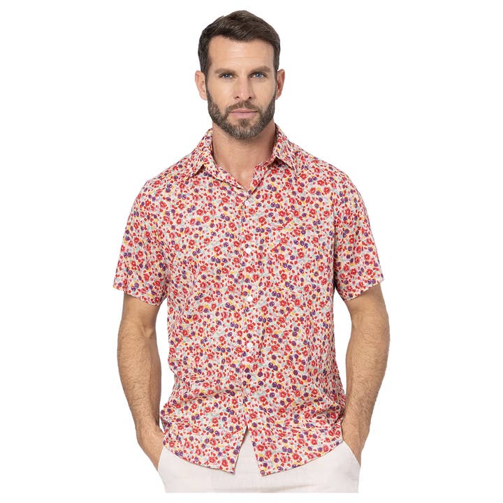 Kortärmad sommartröja med knappkrage för wholesale av La Mano Boho