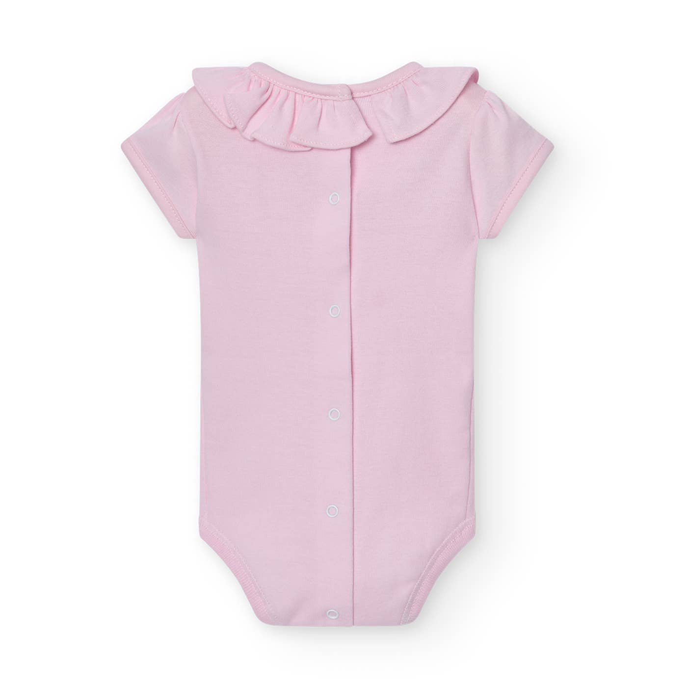 Babidu - Wholesale Bodysuit (Non-Footed) - Baby - 1X1 Short Sleeve Ruffle Neck Baby Bodysuit8