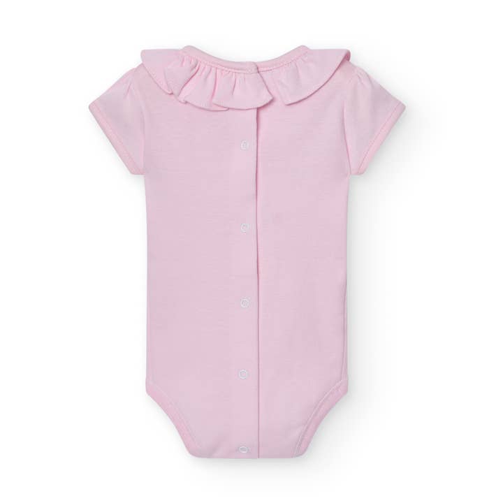 Babidu - Wholesale Bodysuit (Non-Footed) - Baby - 1X1 Short Sleeve Ruffle Neck Baby Bodysuit8
