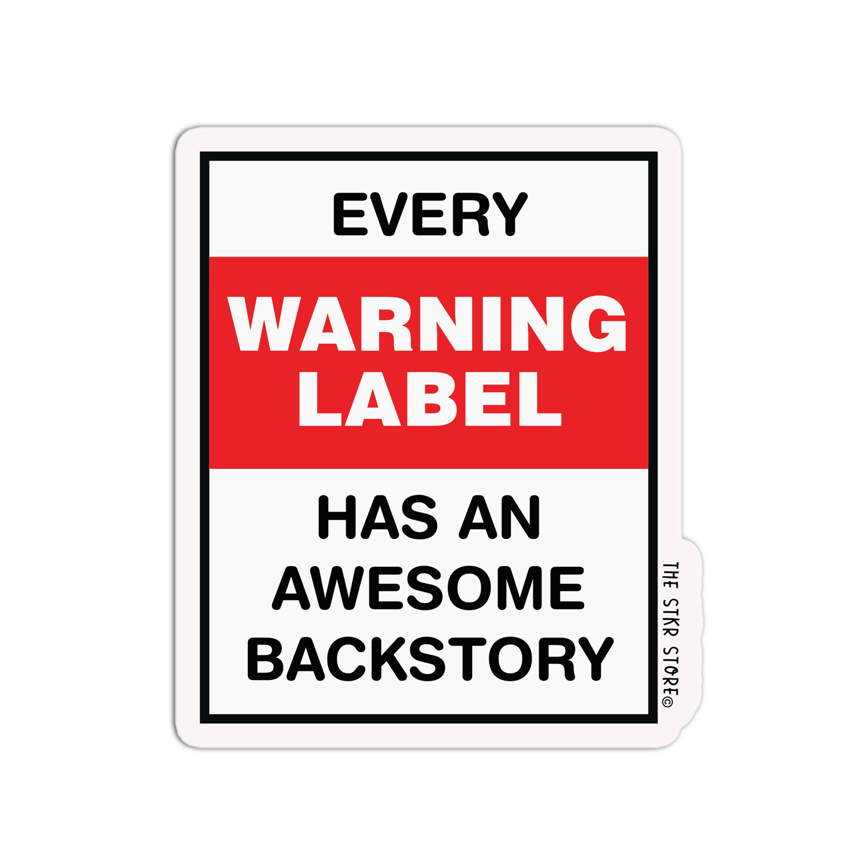 Girls Printing House - Wholesale Sticker - Warning Label Funny Warning Labels Textured Stickers