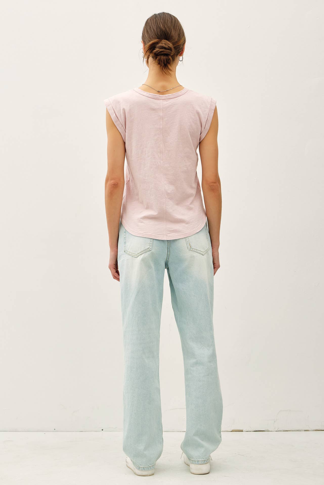 Be Cool - Wholesale T-Shirt - Women's - NEW COLOR-BASIC CAP SLEEVE GARMENT DYED TOP47