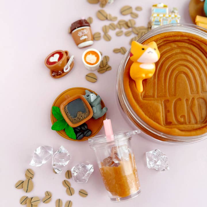 Earth Grown KidDoughs (KidDoughs by EGKD) - Wholesale Putty/slime – Child - Cat Cafe KidDough Play Kit3