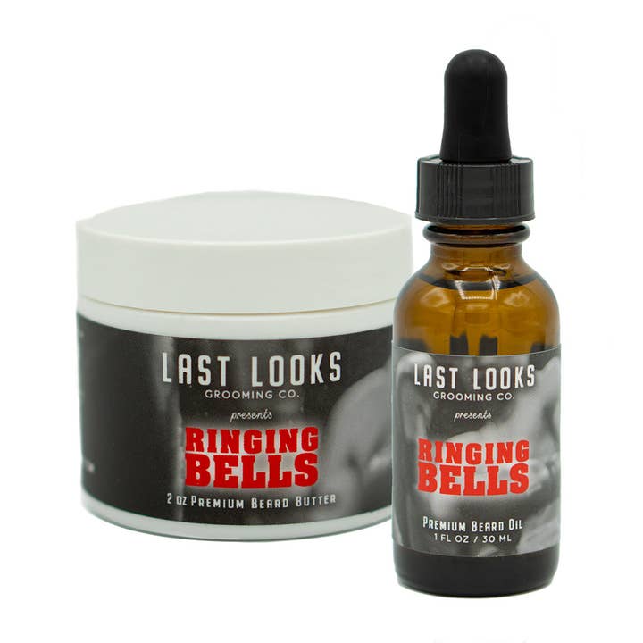 Ensemble huile à barbe+beurre Ringing Bells pour la vente par Last Looks Grooming