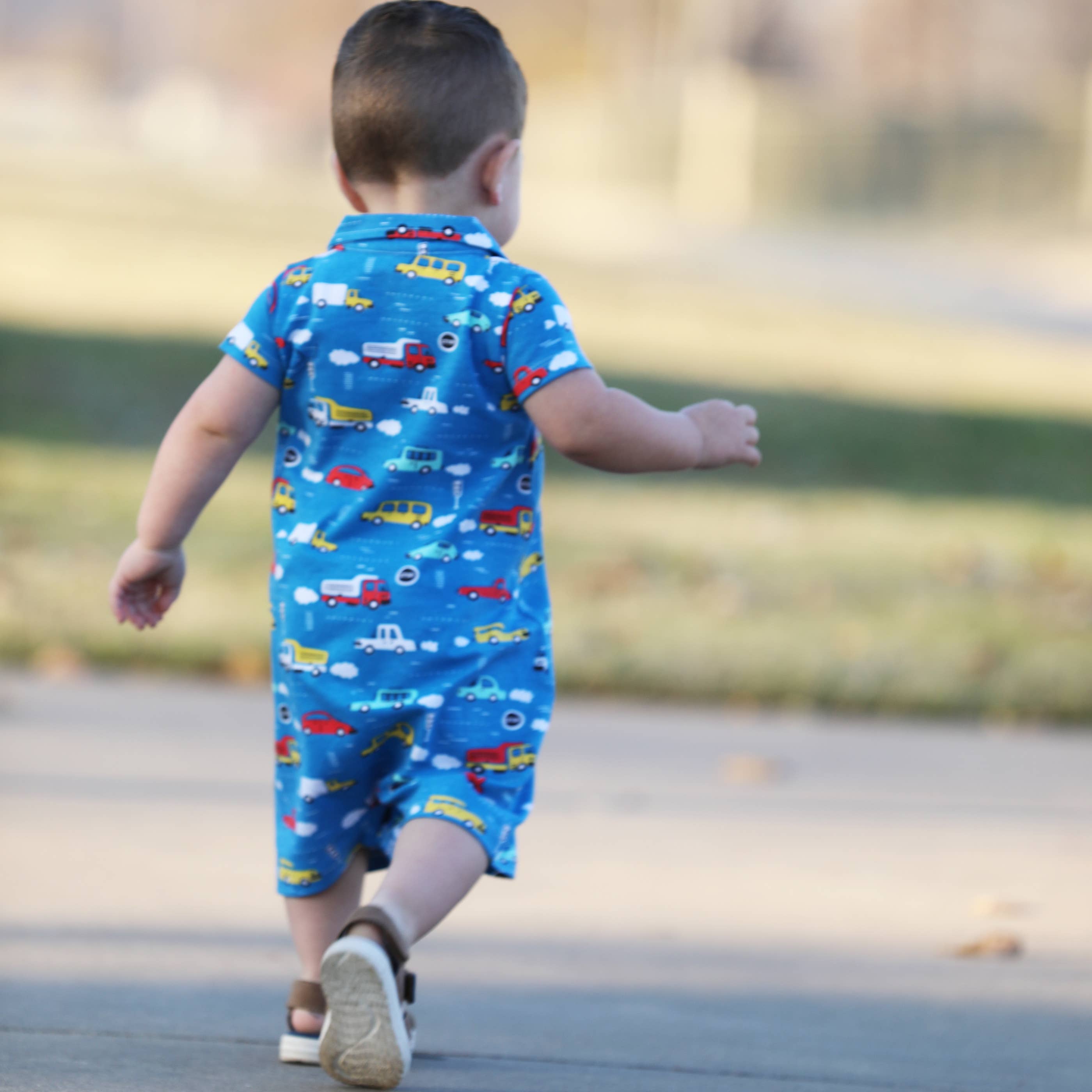 AnnLoren - Wholesale Jumpsuit - Baby - AnnLoren Cars Trucks Baby Boys Shorts Romper Clothing Prepac1