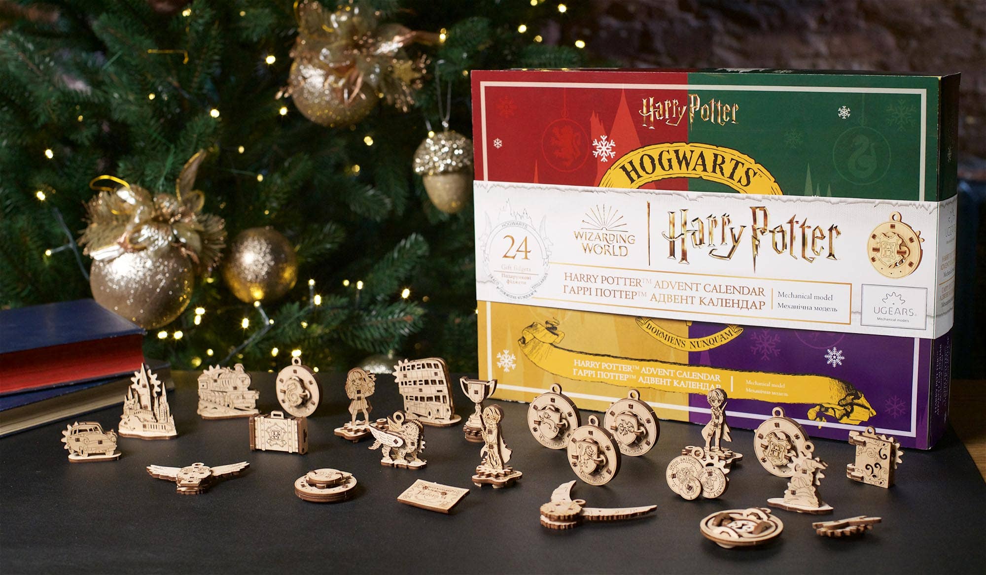 Ukidz LLC - Wholesale DIY Craft Kit - Kids - UGears Harry Potter™ Advent Calendar -Wooden 3D Puzzles1
