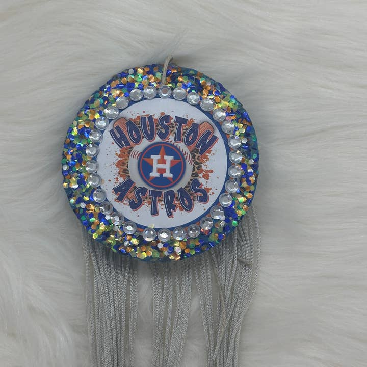 Astros Bling Aroma Bead Car Freshener for wholesale by Leafcutter Candle Co.