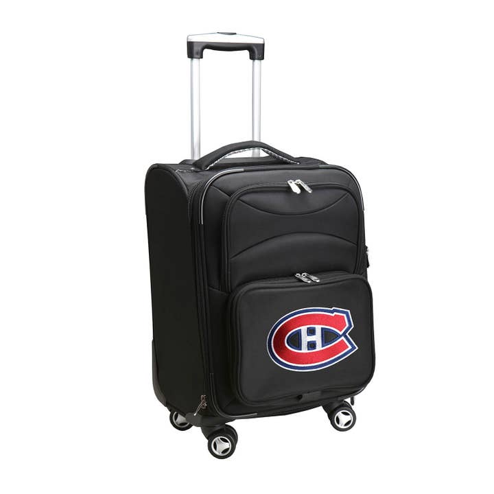 NHL Montreal Canadiens 21" Carry-On Spinner Soft side for wholesale by Mojo Licensing