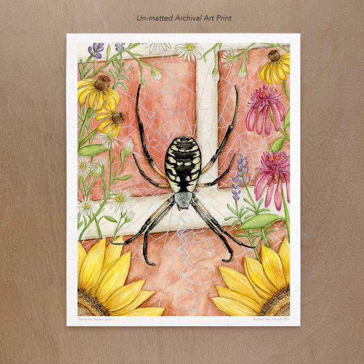 Garden Spider Art Print for wholesale by Rachael Bee Artwork