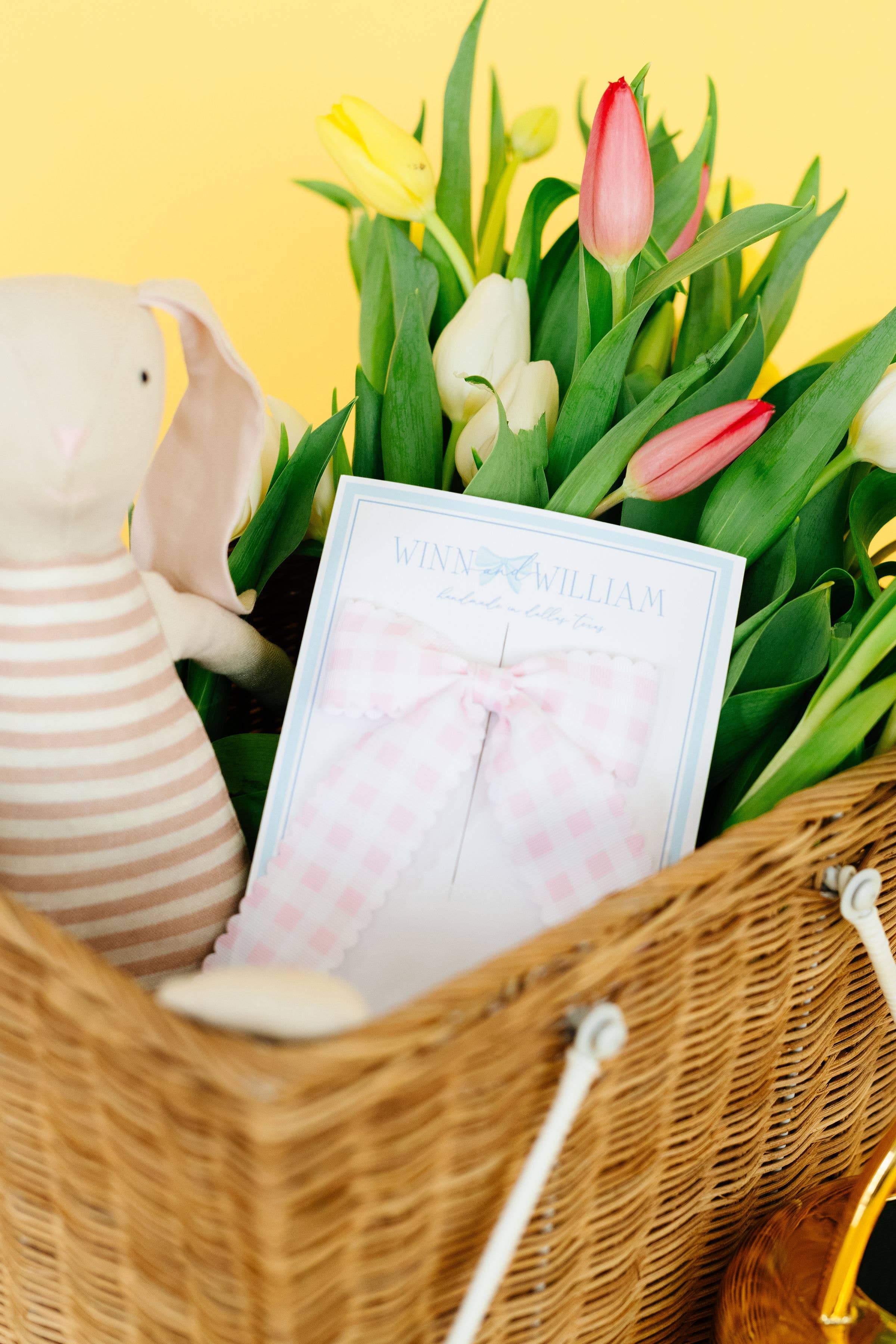 Winn and William - Wholesale Hair Bow - Kids - Gingham Long-tail bow5