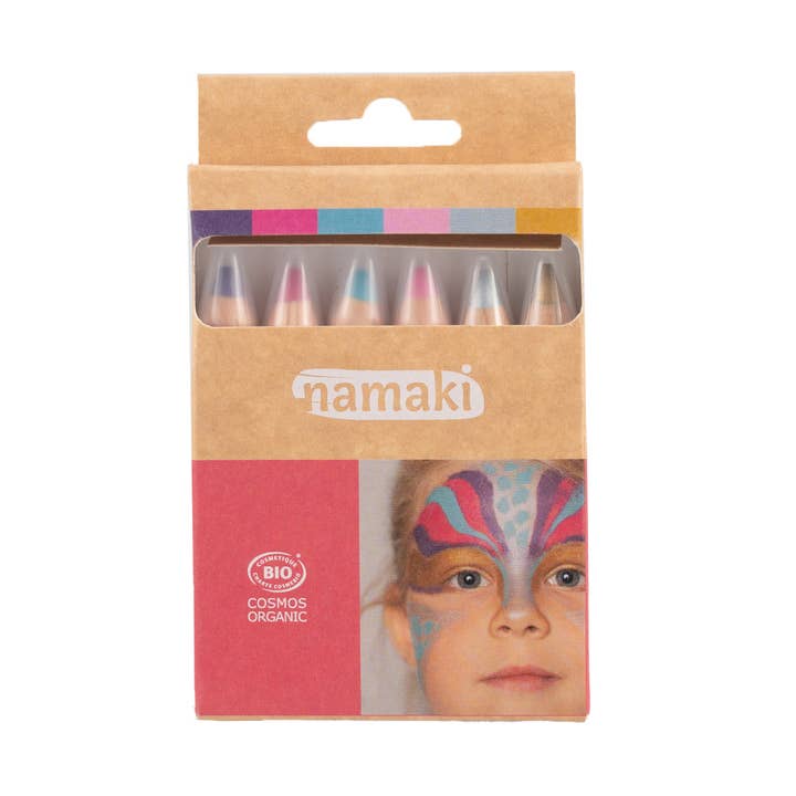 2.3 - Kit 6 crayons de maquillage - "Mondes Enchantés" pour la vente par Namaki Cosmetics