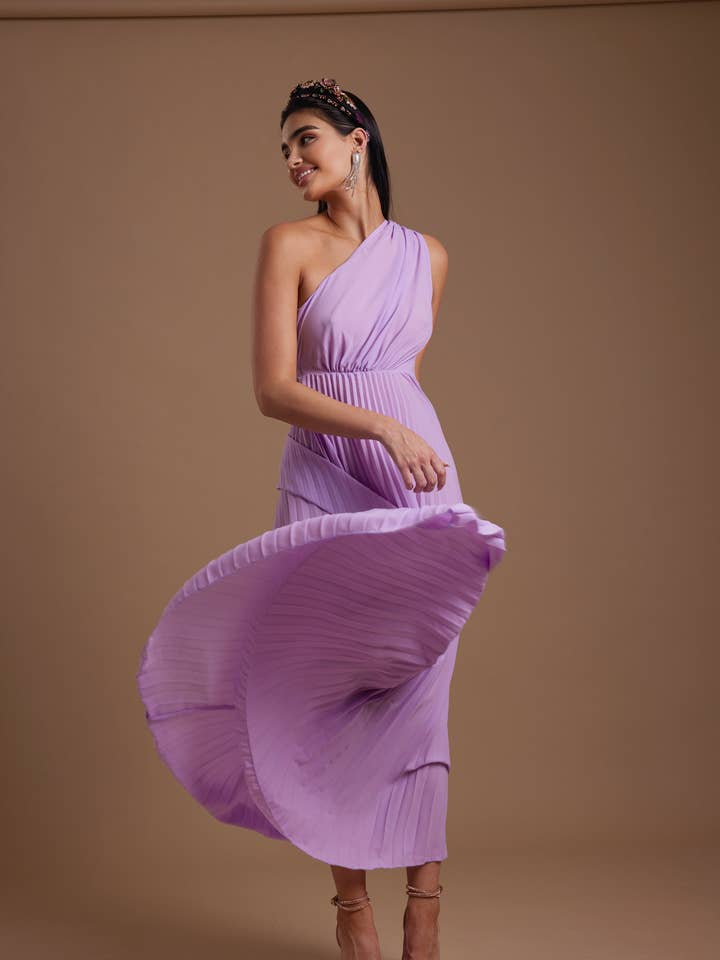 Lila Love Jurk voor wholesale door Hasanova