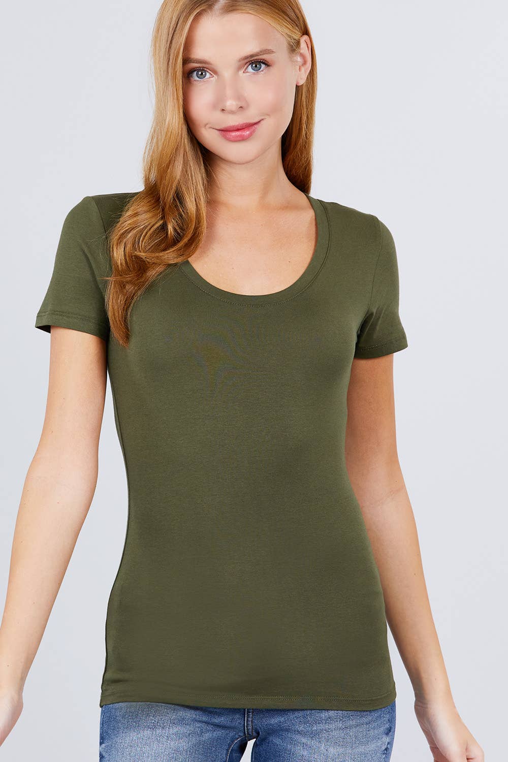 42POPS – Großhandel T-Shirt – Damen – ... SI-149 Basic T-Shirt mit U-Ausschnitt8