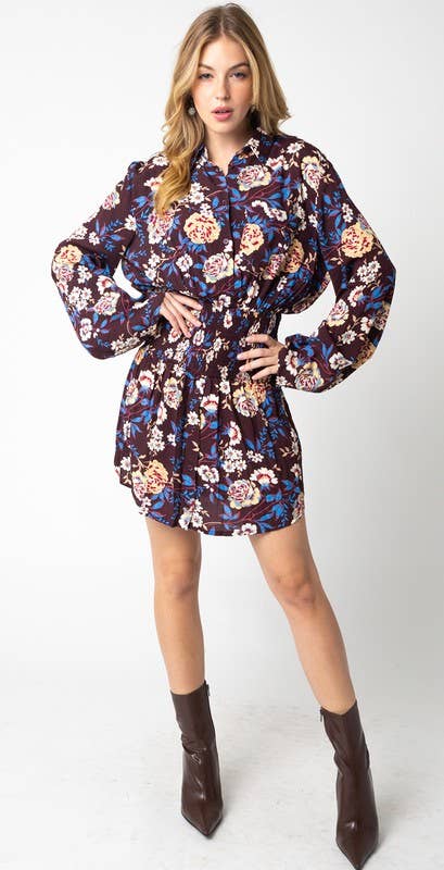 Crème marron Robe Ophelia en vente sur Faire3