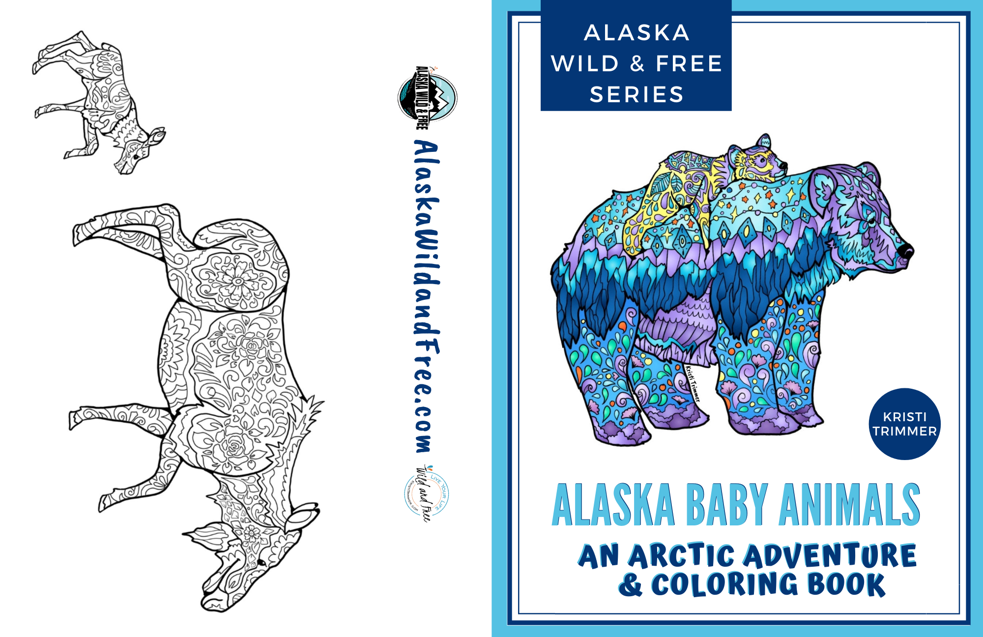 Alaska Wild & Free - Wholesale Kleurboek - Volwassene - Alaska Baby Dieren Kleurboek1