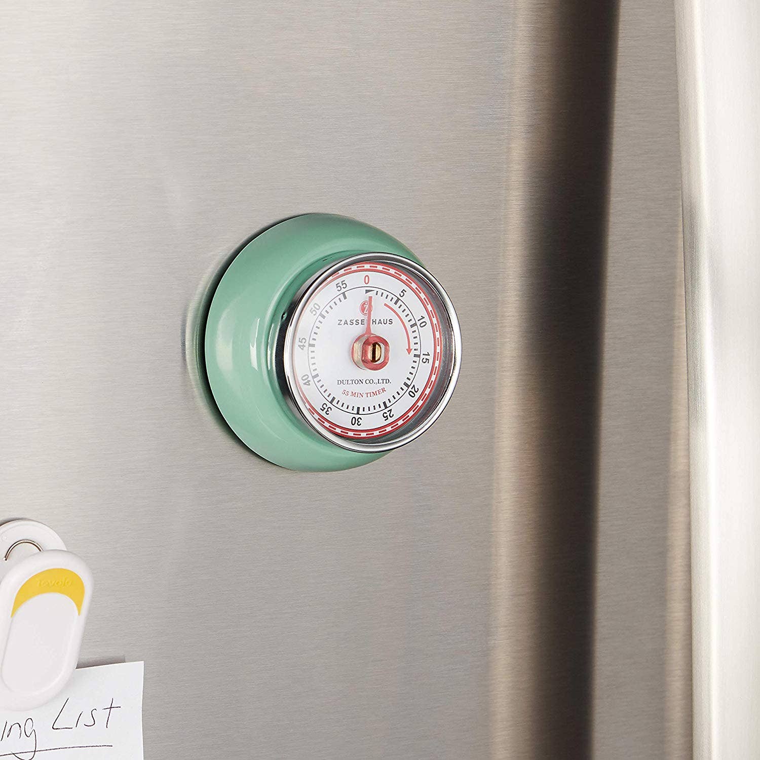 Frieling USA - Vente Minuteur - Minuteur de cuisine rétro vert menthe, 7 cm x 3,2 cm4