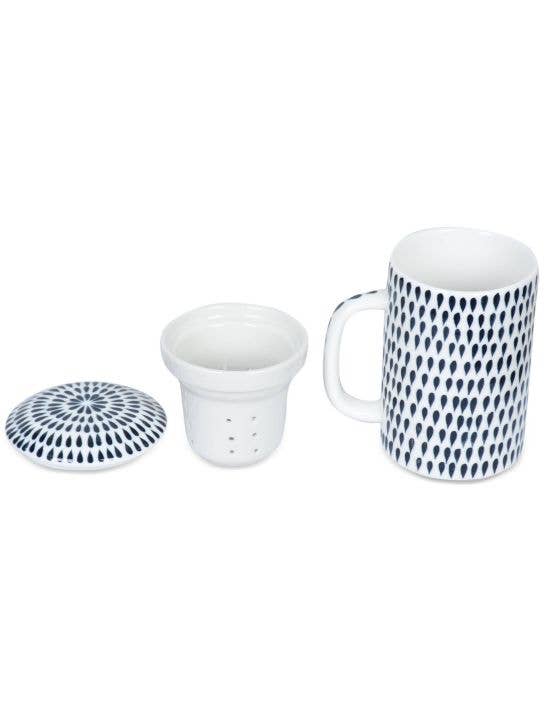 Khla - L'épicerie du Mékong - Wholesale Coffee/Tea Cup - Tea mug: Black dot1