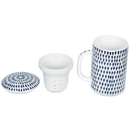 Khla - L'épicerie du Mékong - Wholesale Coffee/Tea Cup - Tea mug: Black dot1