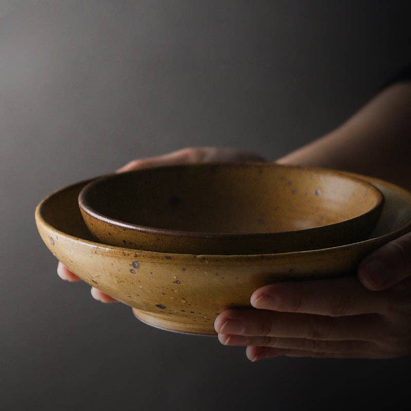 Gohobi （We cover U.S. import duties） – wholesale Dinner plate – Gohobi Jiutu Coarse Pottery Plate8