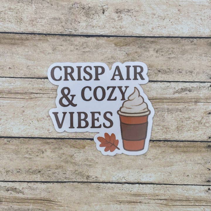 Made with Monday - Wholesale Sticker - Crisp Air & Cozy Vibes Sticker1