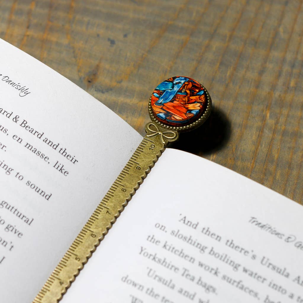 Handcrafted from Tumbleweed - Wholesale Bookmark - Tumbleweed Brass Bookmark With Ruler0