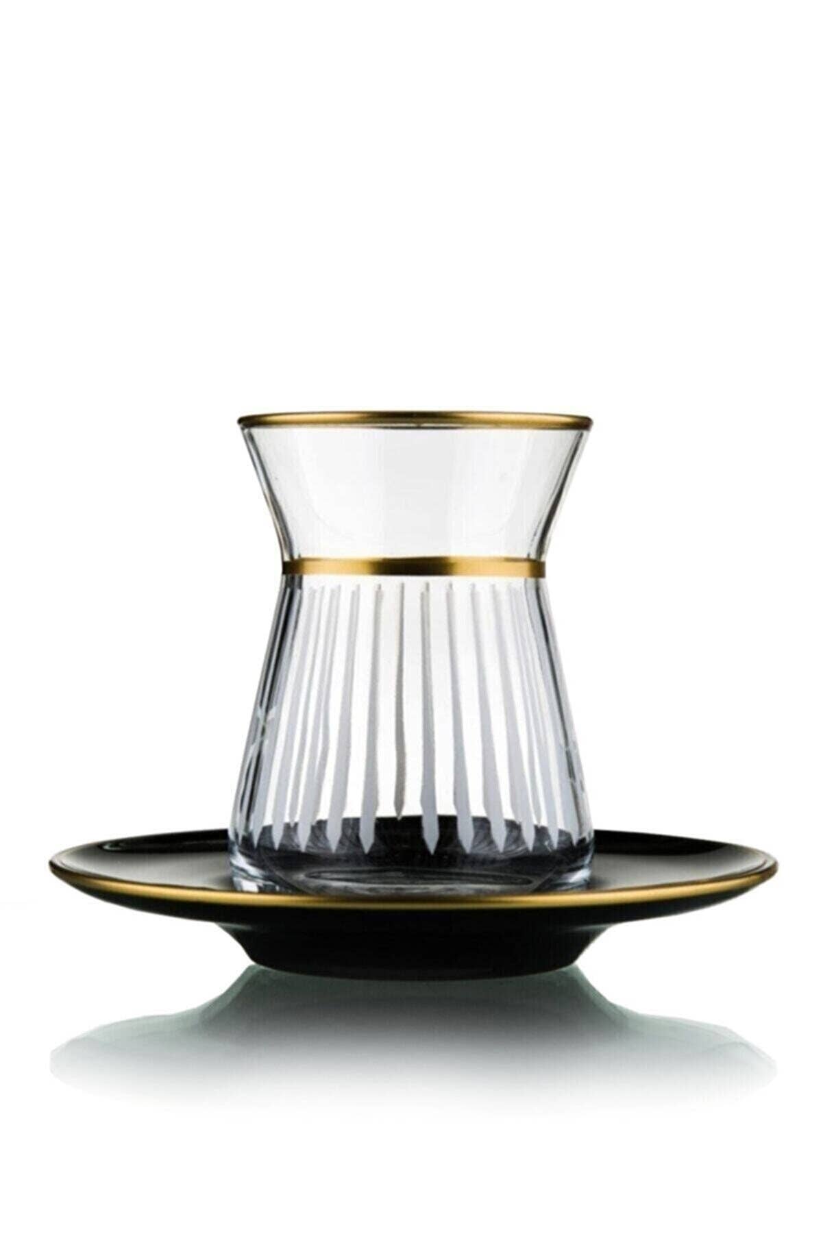 benjashop - Wholesale Tea Set - Paşabahçe 12 Pieces Luxury Irem Tea Set Turkish Tea Set1