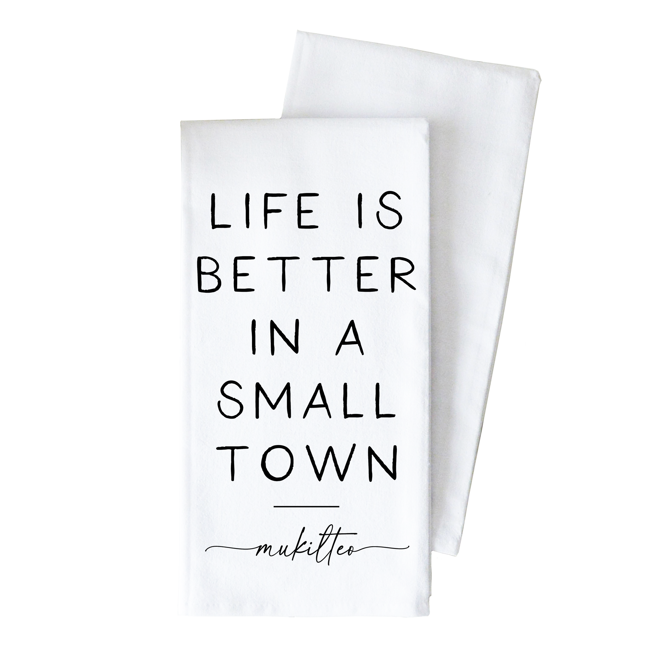 Porter Lane Home - Wholesale Tea Towel - Better In A Small Town Custom Tea Towel2