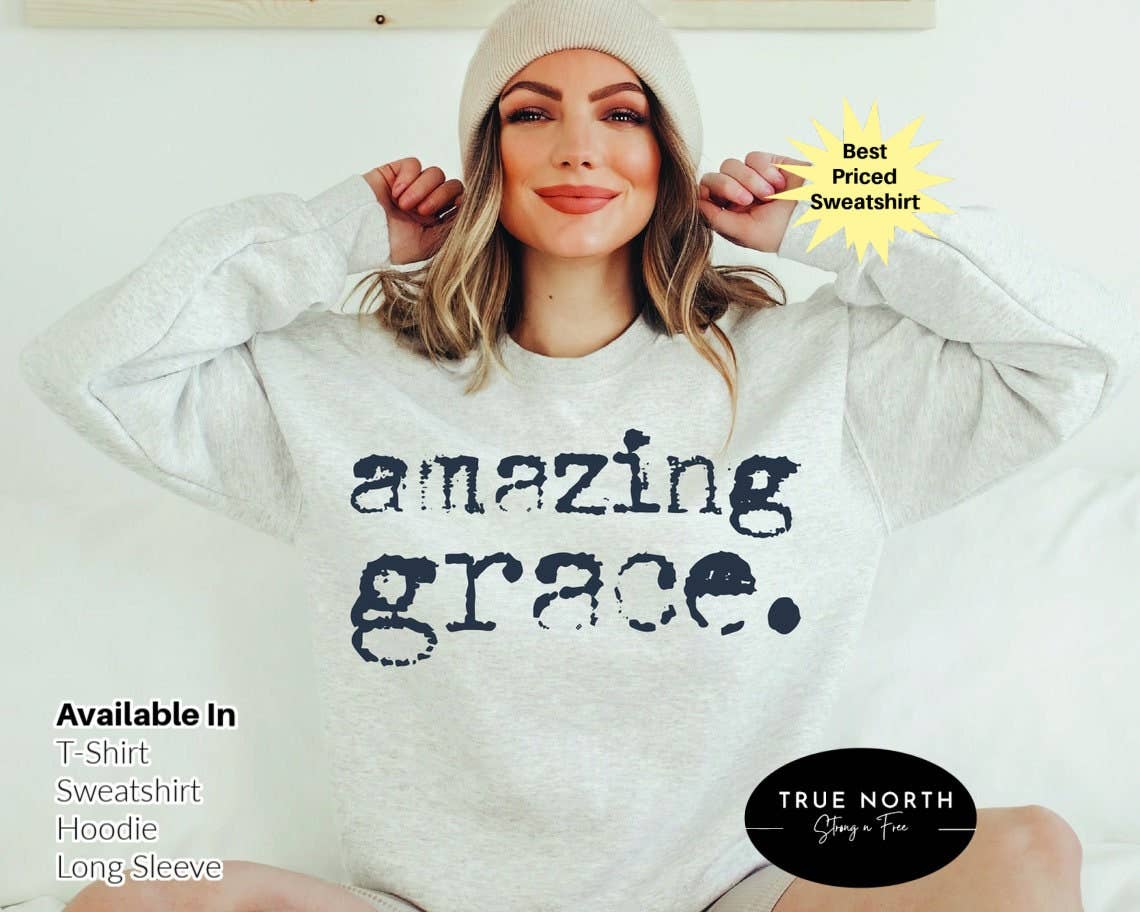 STRONG N FREE CDN - Wholesale Screen Printed T-Shirt - Women's - Grace Wins Shirt, Christian Shirt, Inspirational Shirt, Chri1