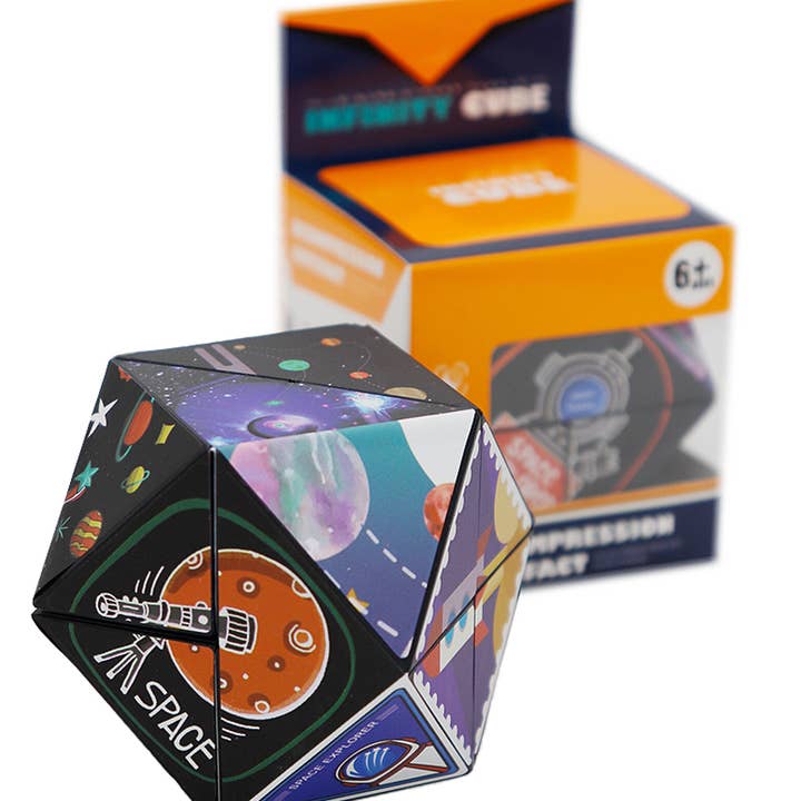 Cap Zone - Wholesale Puzzel - Kinderen - Space Galaxy Infinity Cube mechanisch puzzelspeelgoed
