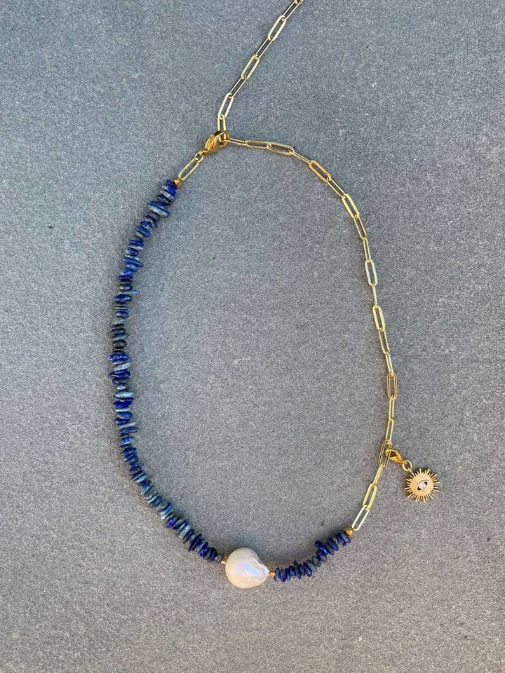 Collana Verso la luna e il sole Lapis per la vendita all'ingrosso da parte di Seyyah