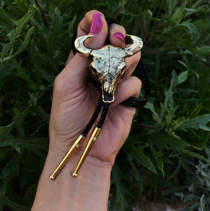 HELIOTROPE - Wholesale Necktie - Men's - Bull Skull Bolo Tie12