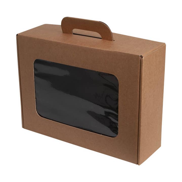 Deffrennes - Wholesale Decorative Box - Rectangular kraft cardboard case with chocolate interior0