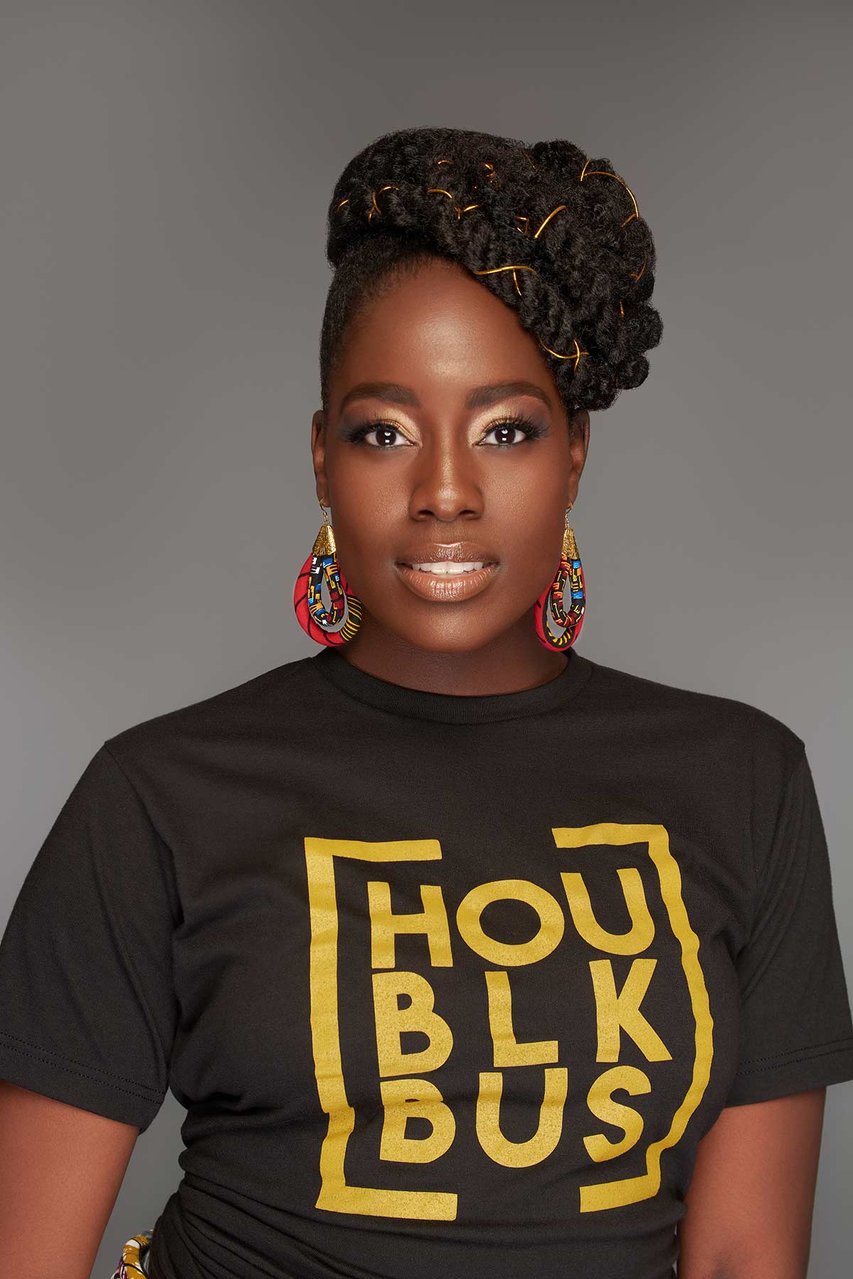 Cloth & Cord, LLC - Wholesale Dangle Earrings - Mini Double Loop Earring | Ketepa Print Earring2