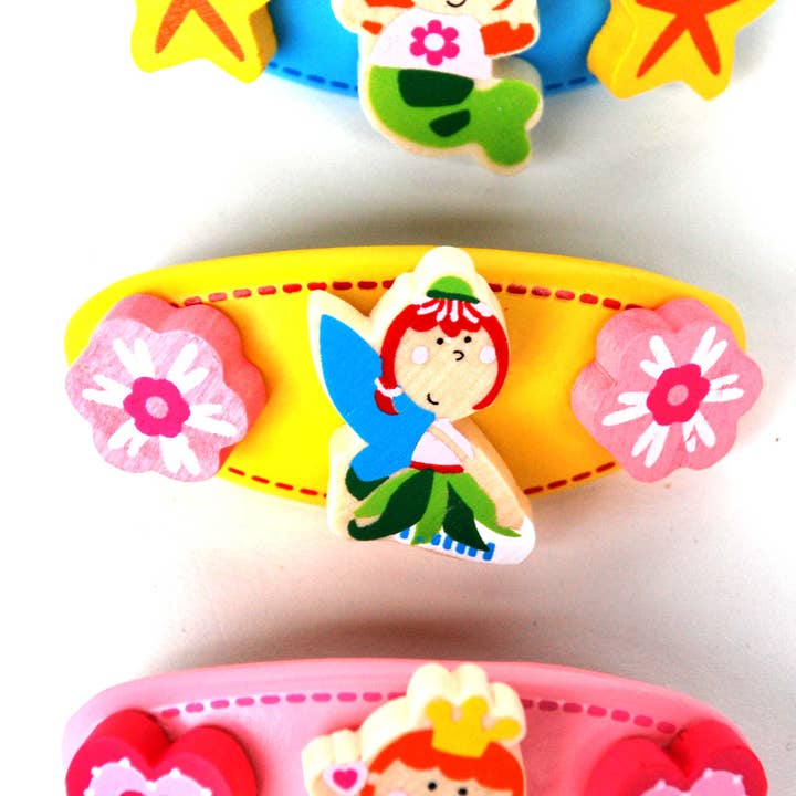 ToysLink - Wholesale Barrette - Kids - Wooden Barrette