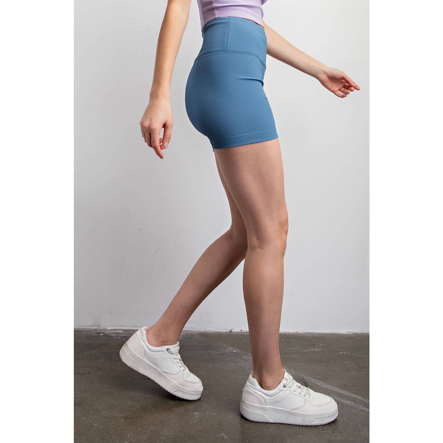 Rae Mode - Wholesale Athletic Shorts - Women's - NYLON RIB BIKER PANT WITH SIDE POCKETS10