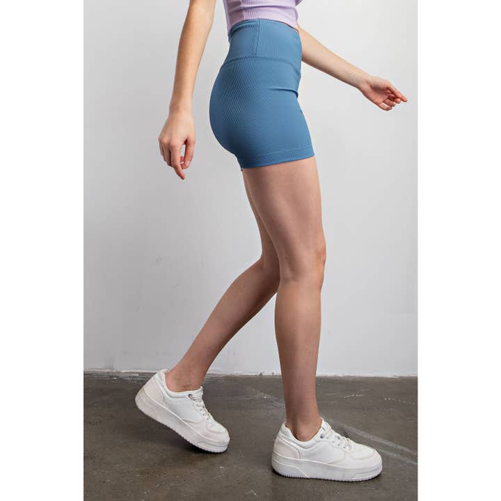 Rae Mode - Wholesale Athletic Shorts - Women's - NYLON RIB BIKER PANT WITH SIDE POCKETS10