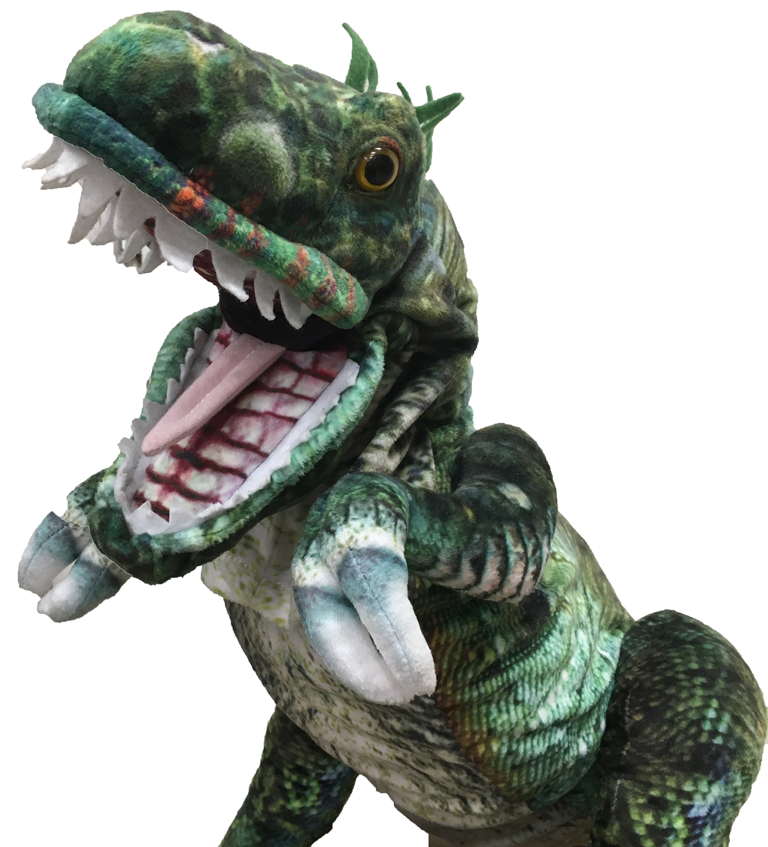 Texas Toy Distribution – Großhandel Handpuppe – Kind & Baby – Dinosaurier-Handpuppe 35" Plüsch-Stofftier "Rizzo"1