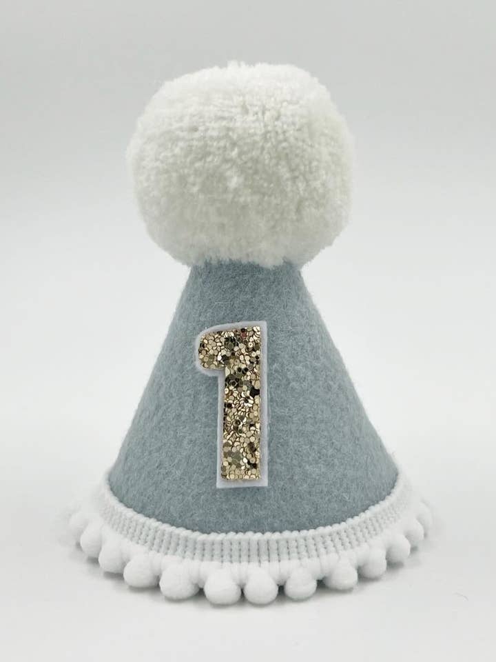 Light blue felt hat for wholesale by Nash and Willow