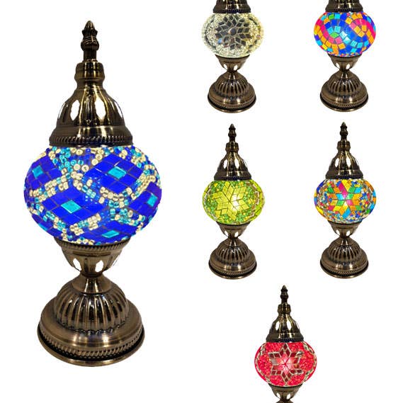 Mosaic Desk Lamp - Assorted Colors for wholesale by Access by Mediterranean Concepts