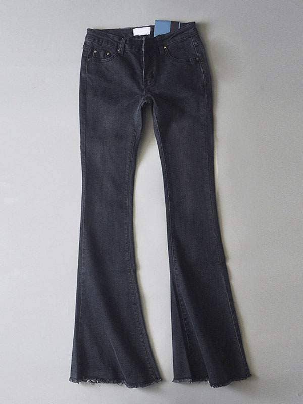 Fashion Combination - Wholesale Jeans - Women's - bottoms zipper fly button fly blue denim pants5