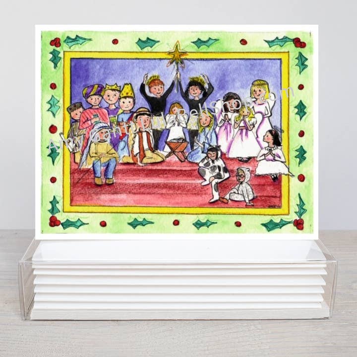 Boîte de Noël - Pageant pour la vente par Lula Bell Cards and Gifts