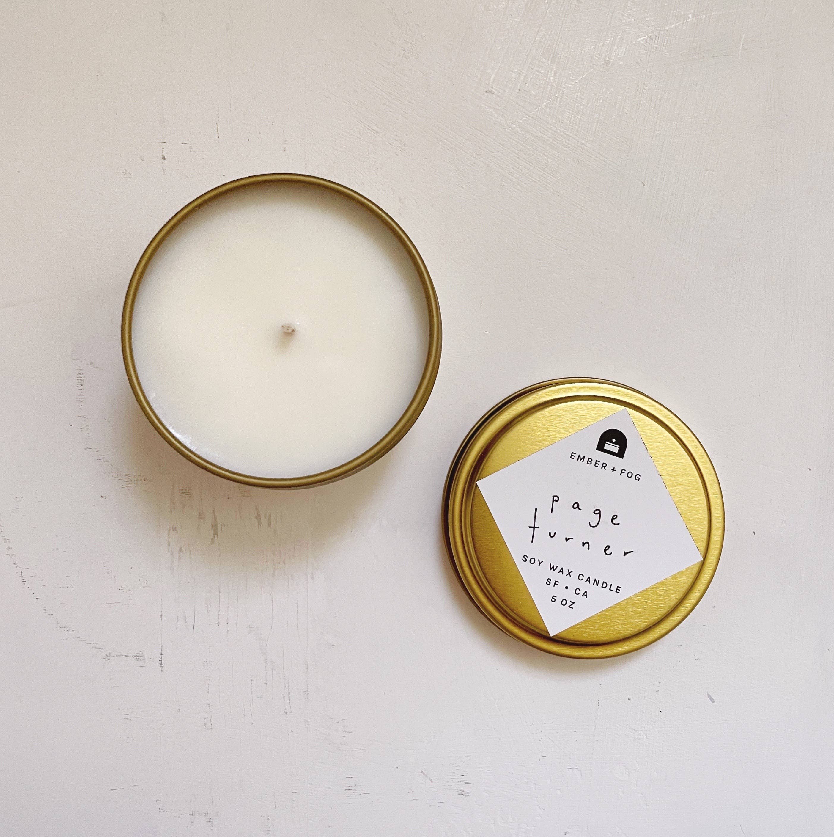 Ember + Fog - Wholesale Travel Candles - Page Turner - 5 oz Soy Candle (Pack of 3)