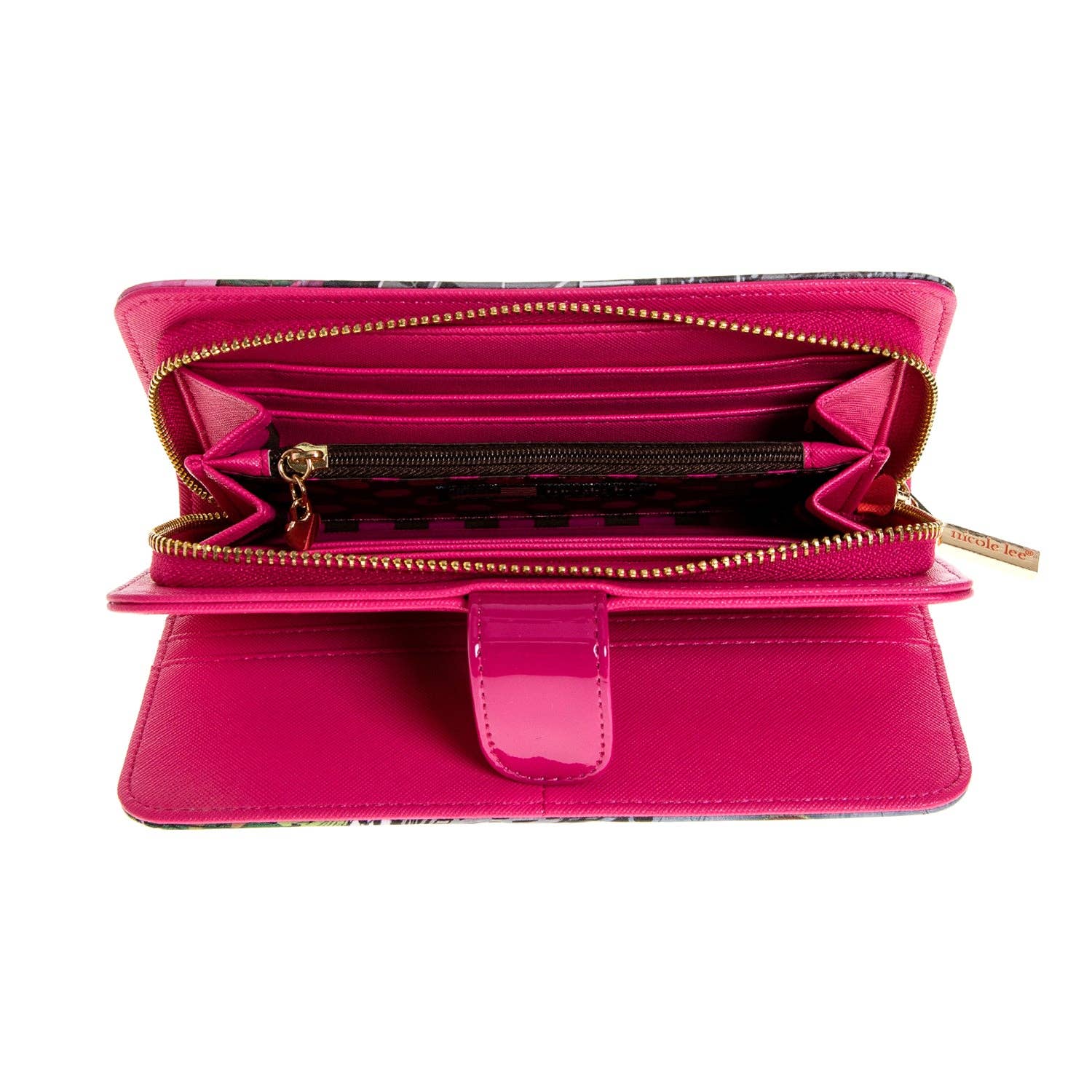 Nicole Lee – Carteira - Mulher por atacado – CARTERA IMPRESA MODA CON CREMALLERA82